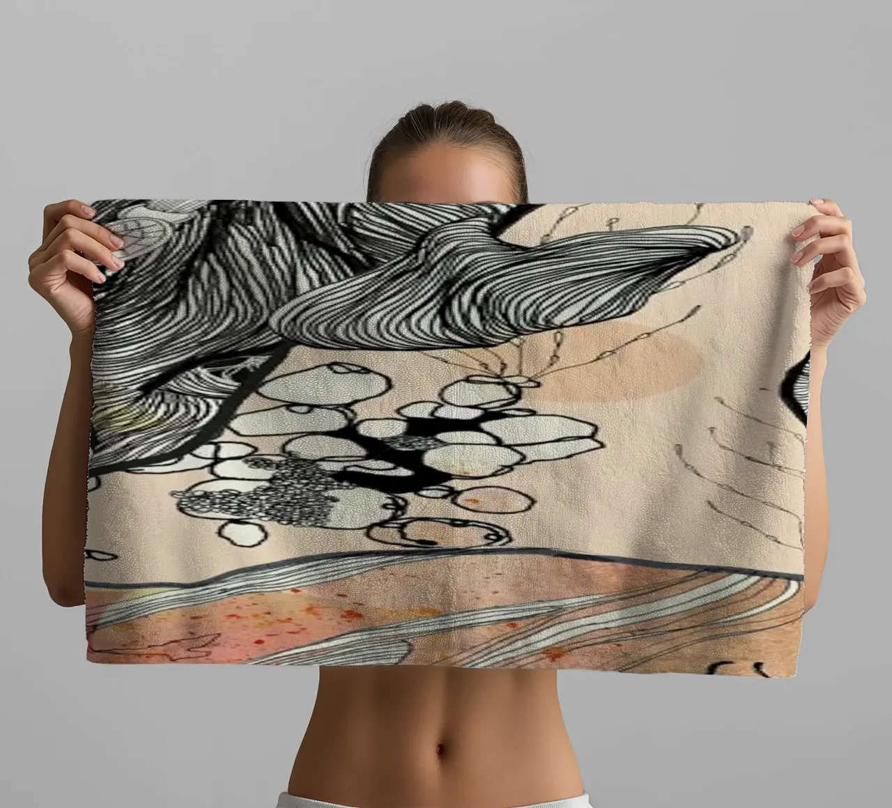 Wasps badhanddoek van Giulio Iurissevich