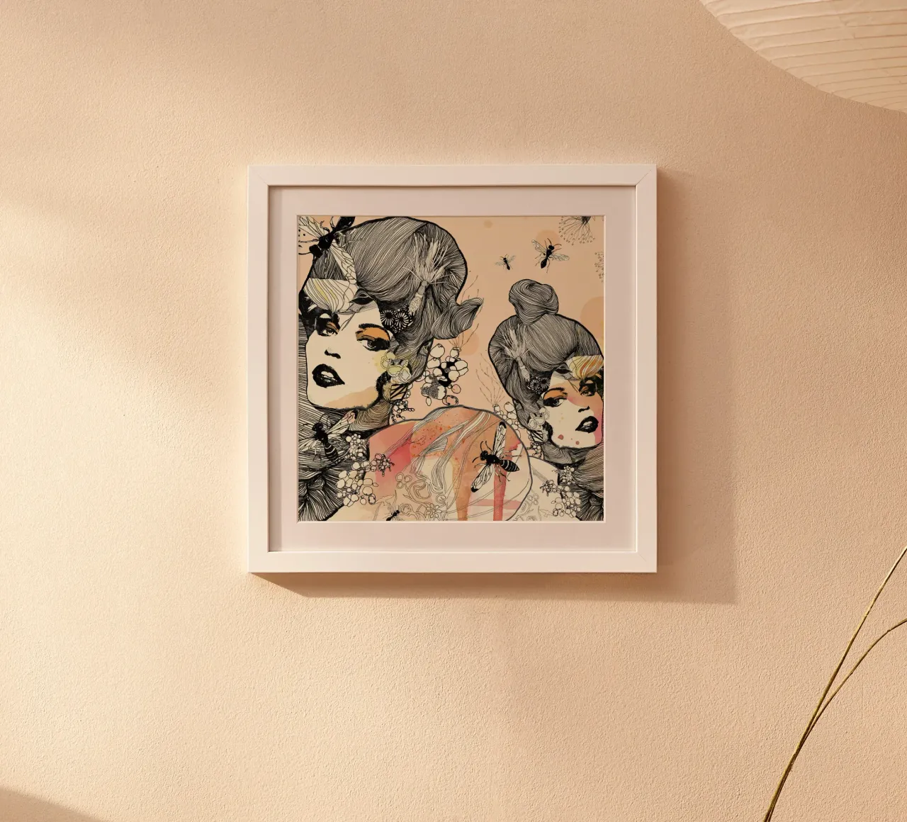 Wasps poster by Giulio Iurissevich