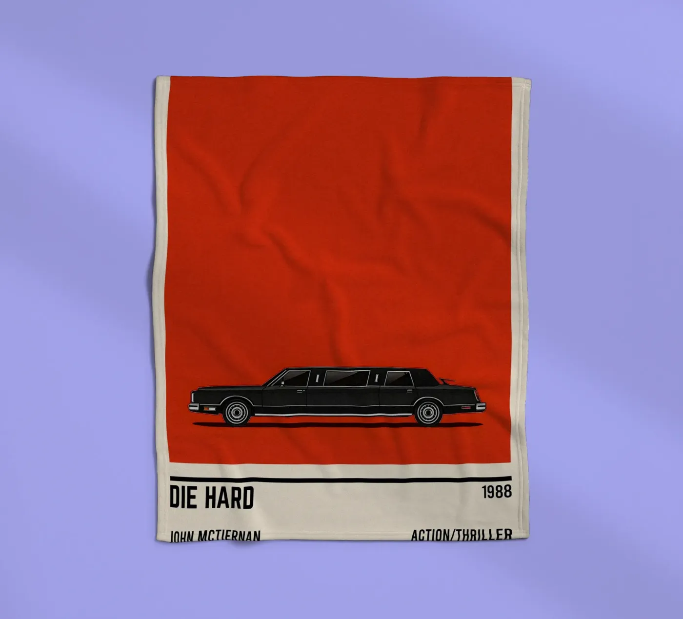 Die Hard car Fleecedecke von TheArtstudio