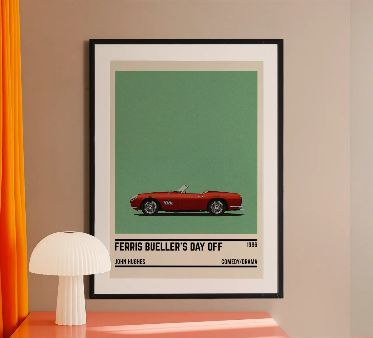 Ferris Bueller's Day Off car movie poster de TheArtstudio