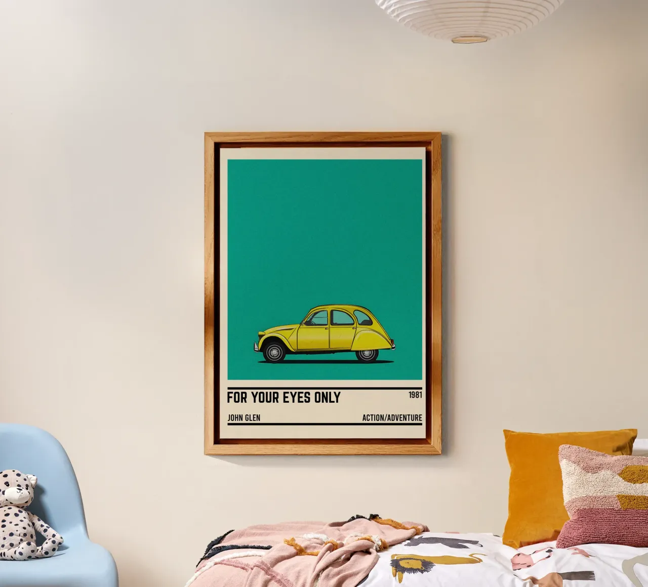 For your eyes only car alluminio dibond da TheArtstudio