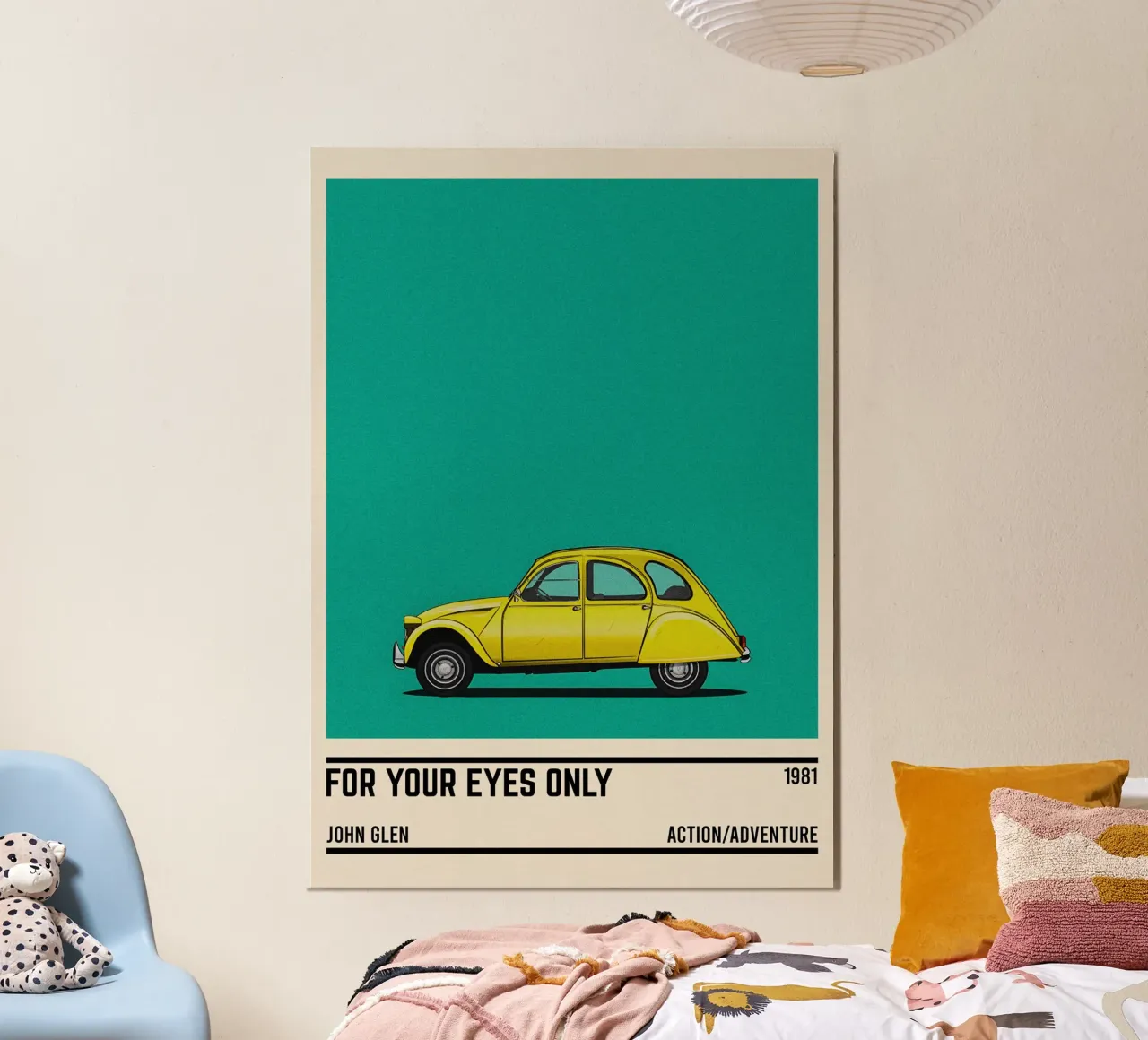 For your eyes only car alluminio dibond da TheArtstudio