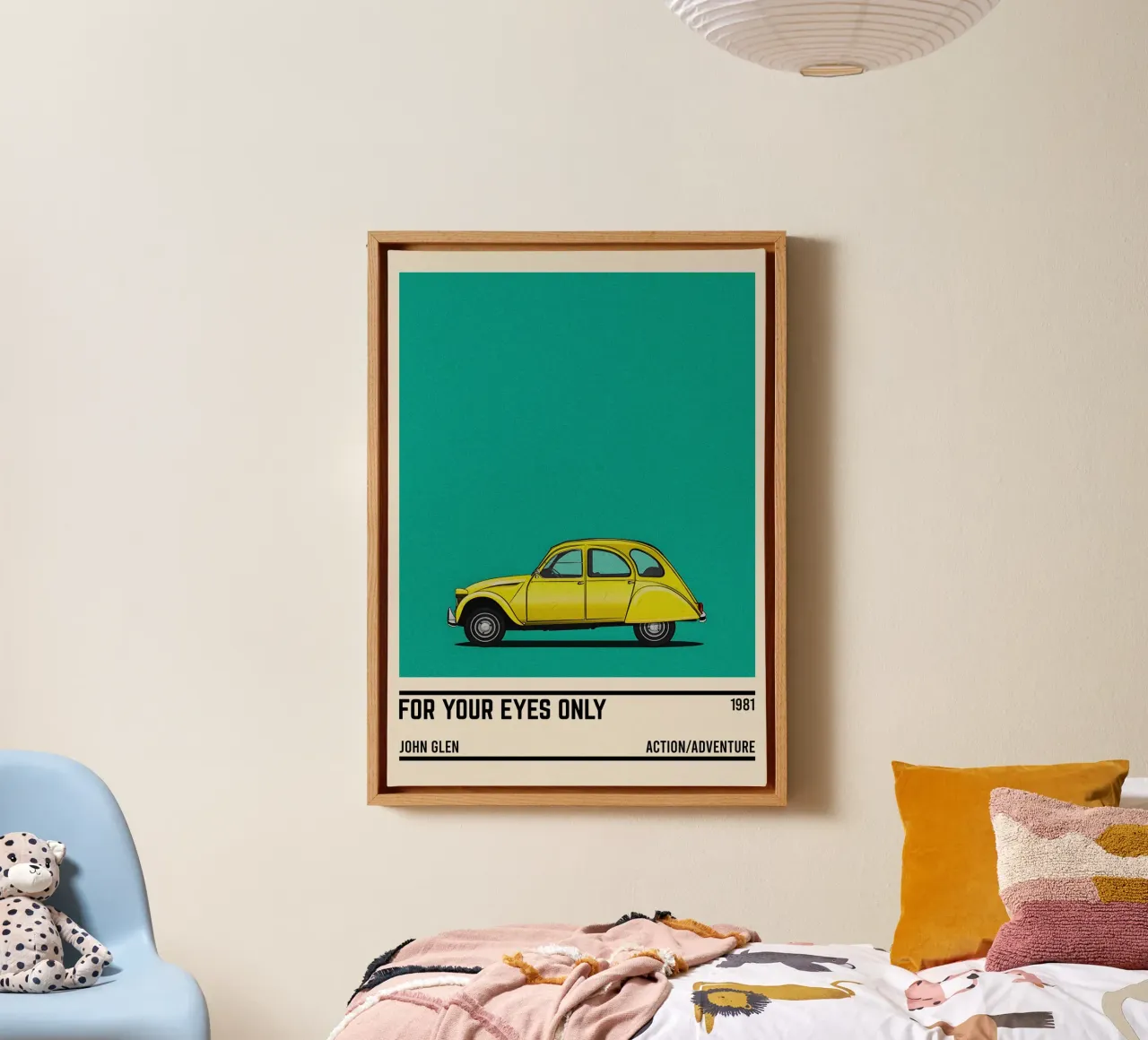 For your eyes only car tela con Cornice a cassetta da TheArtstudio