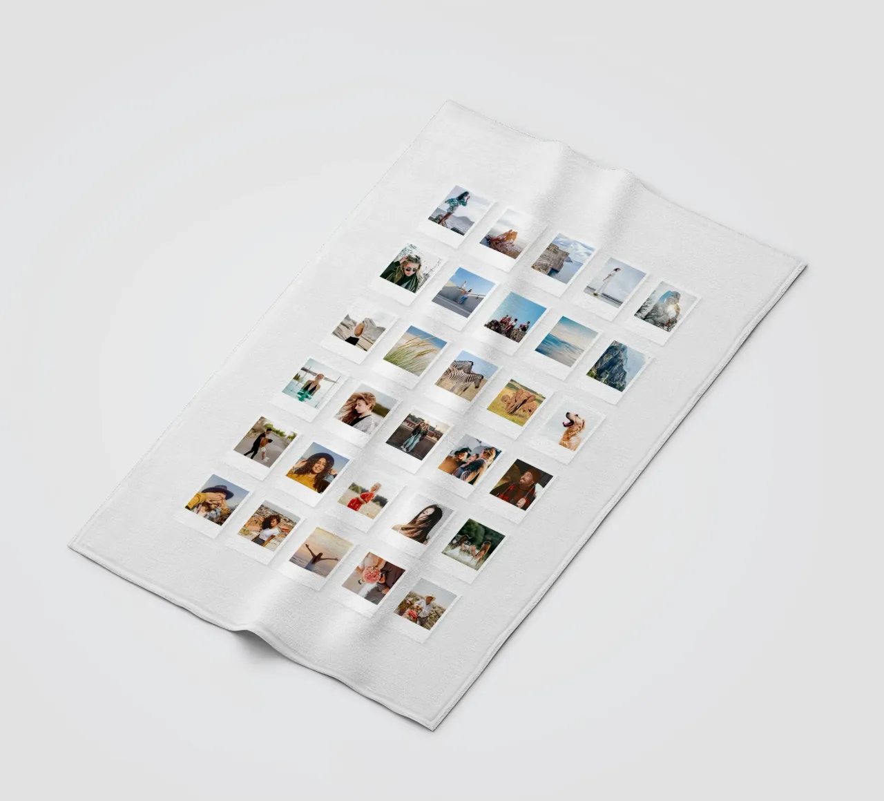 Tanti ricordi - Foto istantanee coperta in pile da Bildschön | Fotocollagen