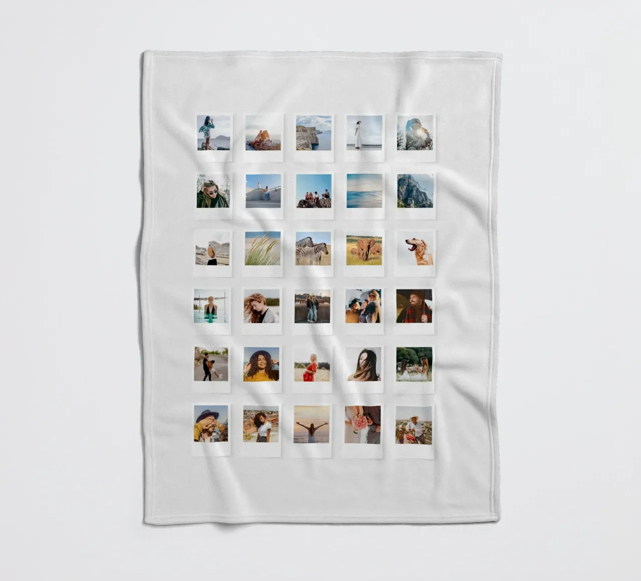 Tanti ricordi - Foto istantanee coperta in pile da Bildschön | Fotocollagen