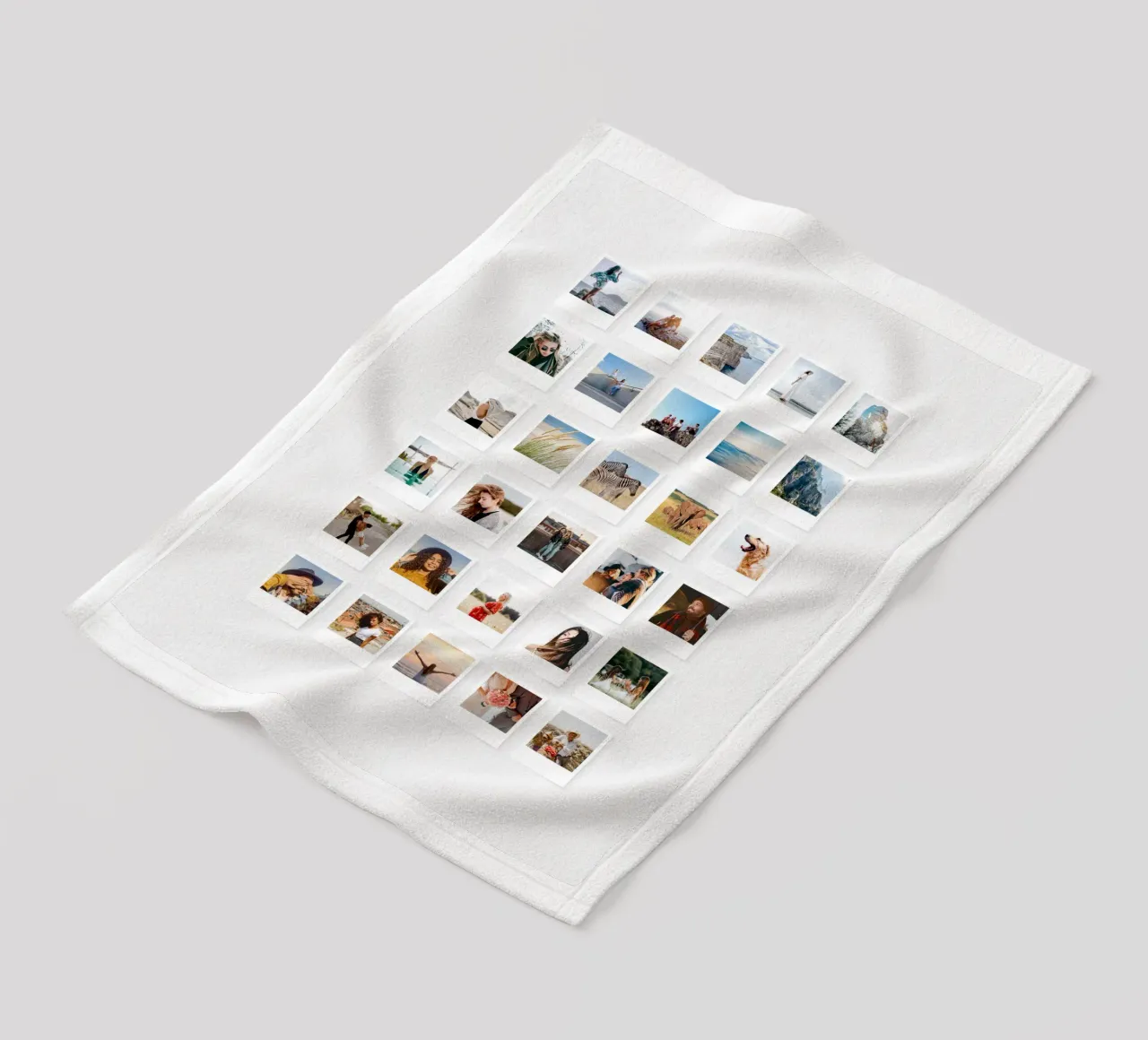 Tanti ricordi - Foto istantanee coperta in pile da Bildschön | Fotocollagen