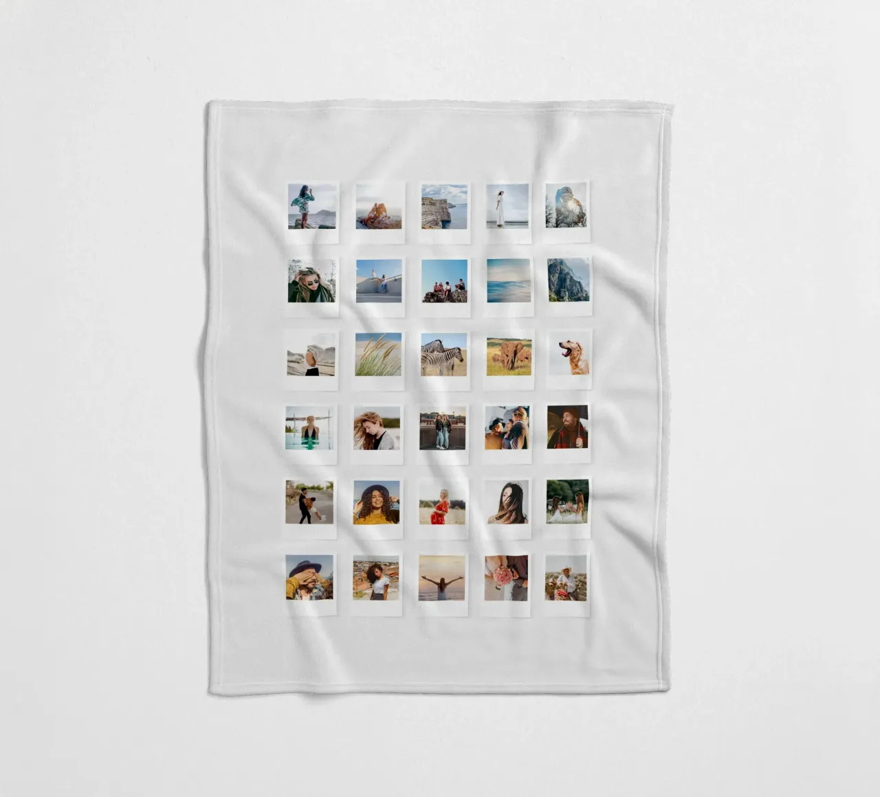 Tanti ricordi - Foto istantanee coperta in pile da Bildschön | Fotocollagen