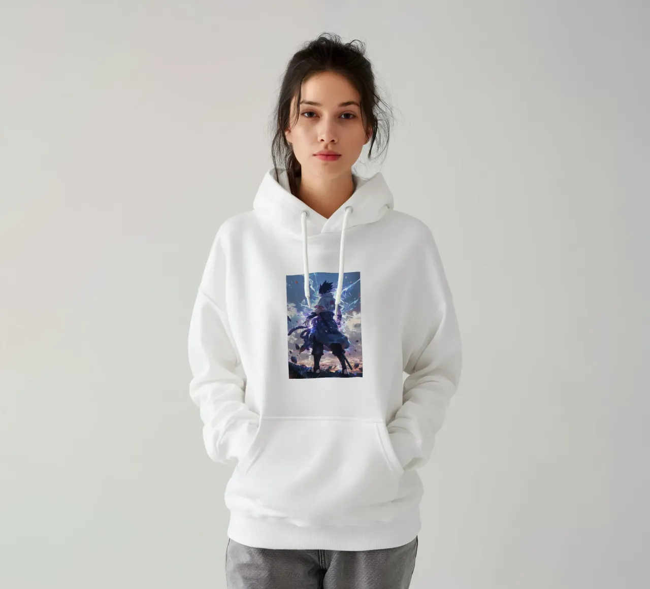 Sasuke Naruto felpa con cappuccio da CreativeStudio