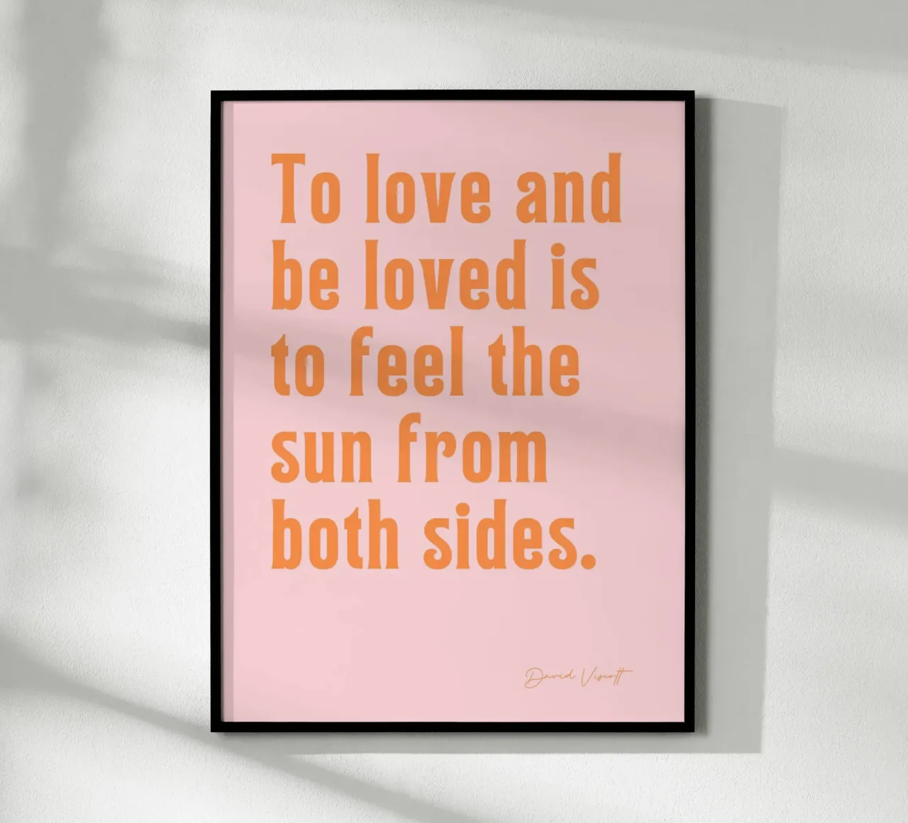 To lave and to be loved poster con telaio in alluminio da Ohkimiko
