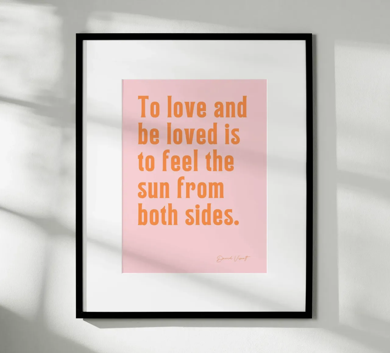 To lave and to be loved poster con telaio in alluminio da Ohkimiko