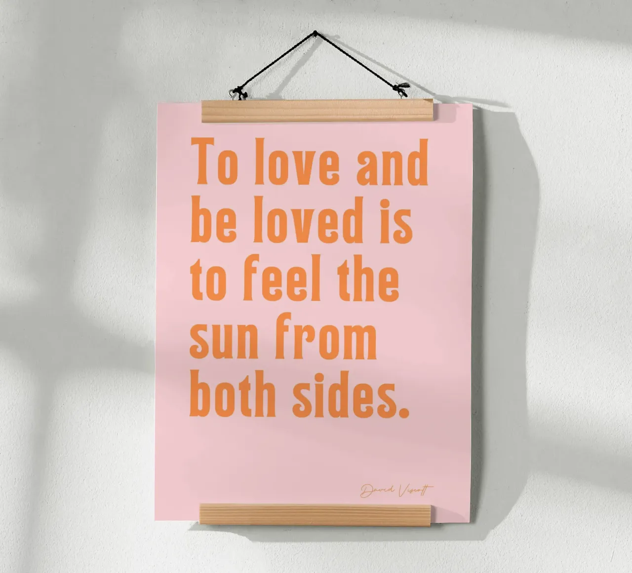 To lave and to be loved poster con telaio in alluminio da Ohkimiko