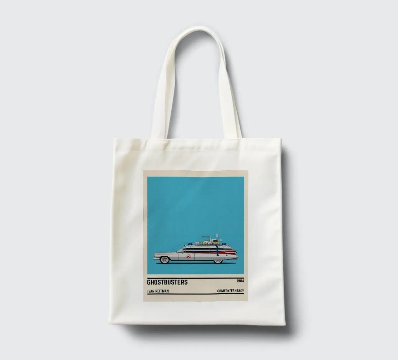 Ghost Busters car movie tote bag by TheArtstudio