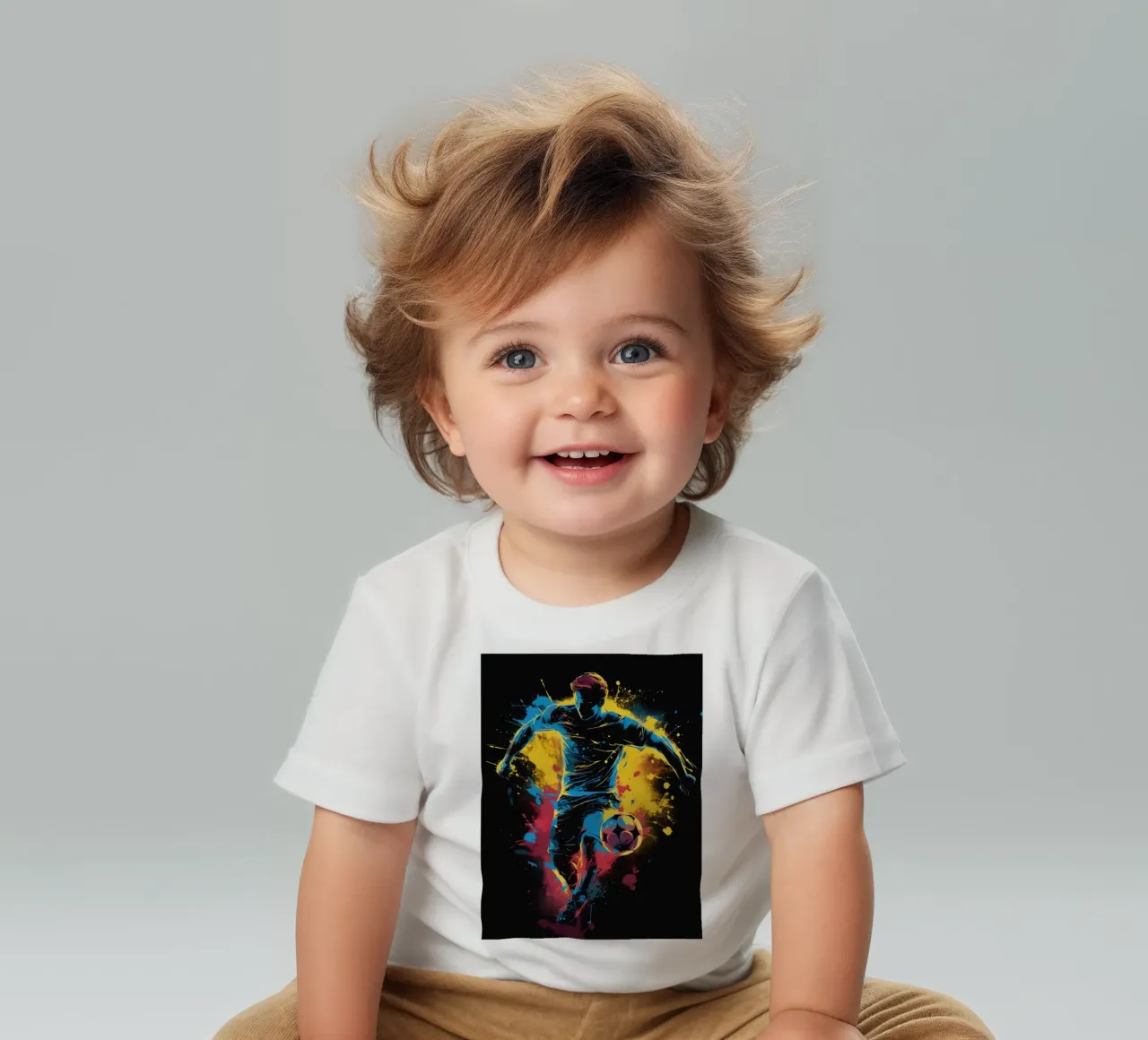 Footbal Colorful 3 baby t-shirt by Mateo