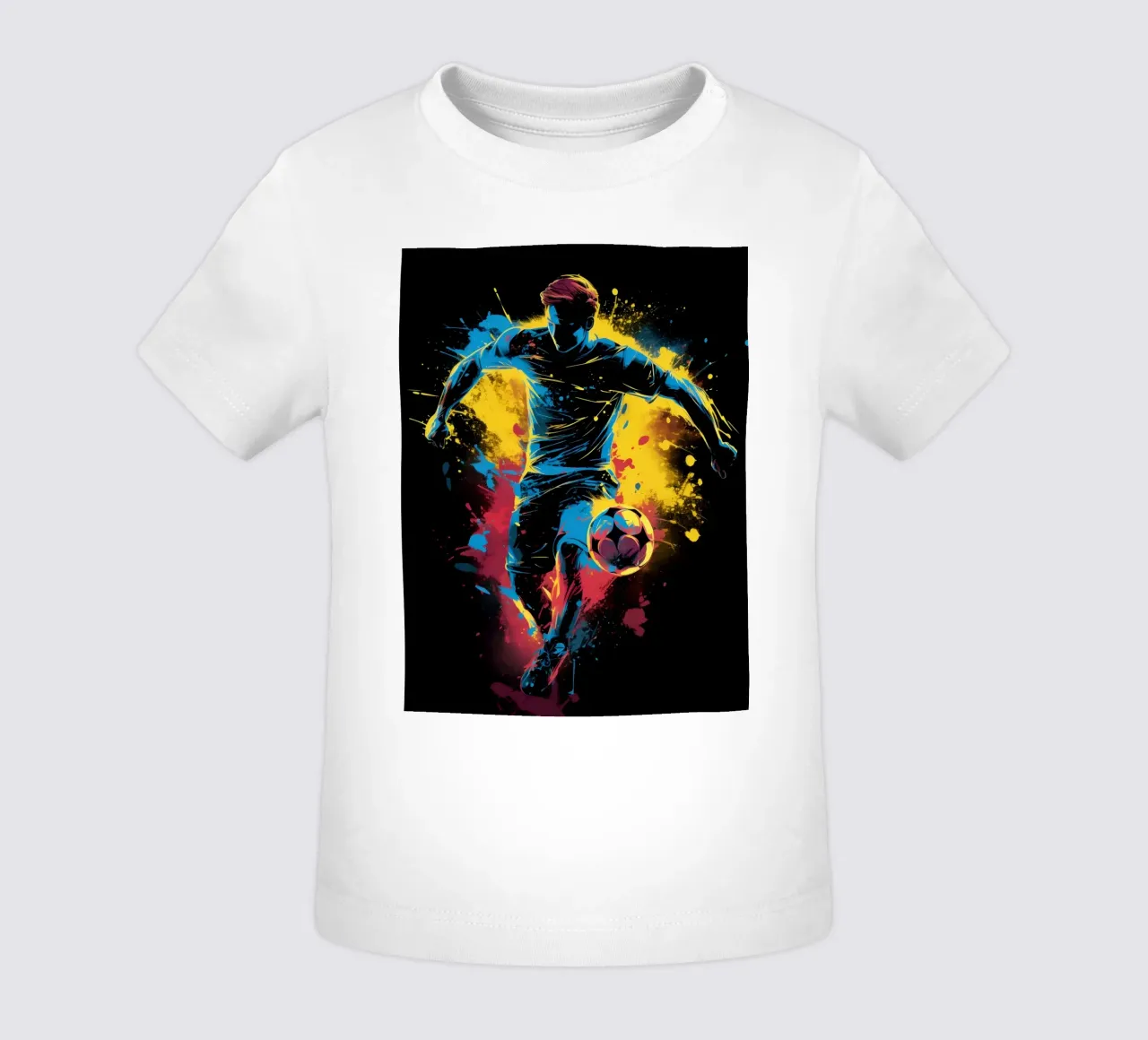 Footbal Colorful 3 baby t-shirt by Mateo