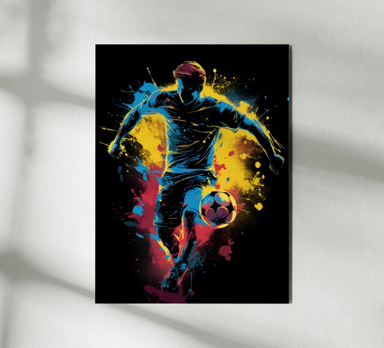 Footbal Colorful 3 alu-dibond by Mateo