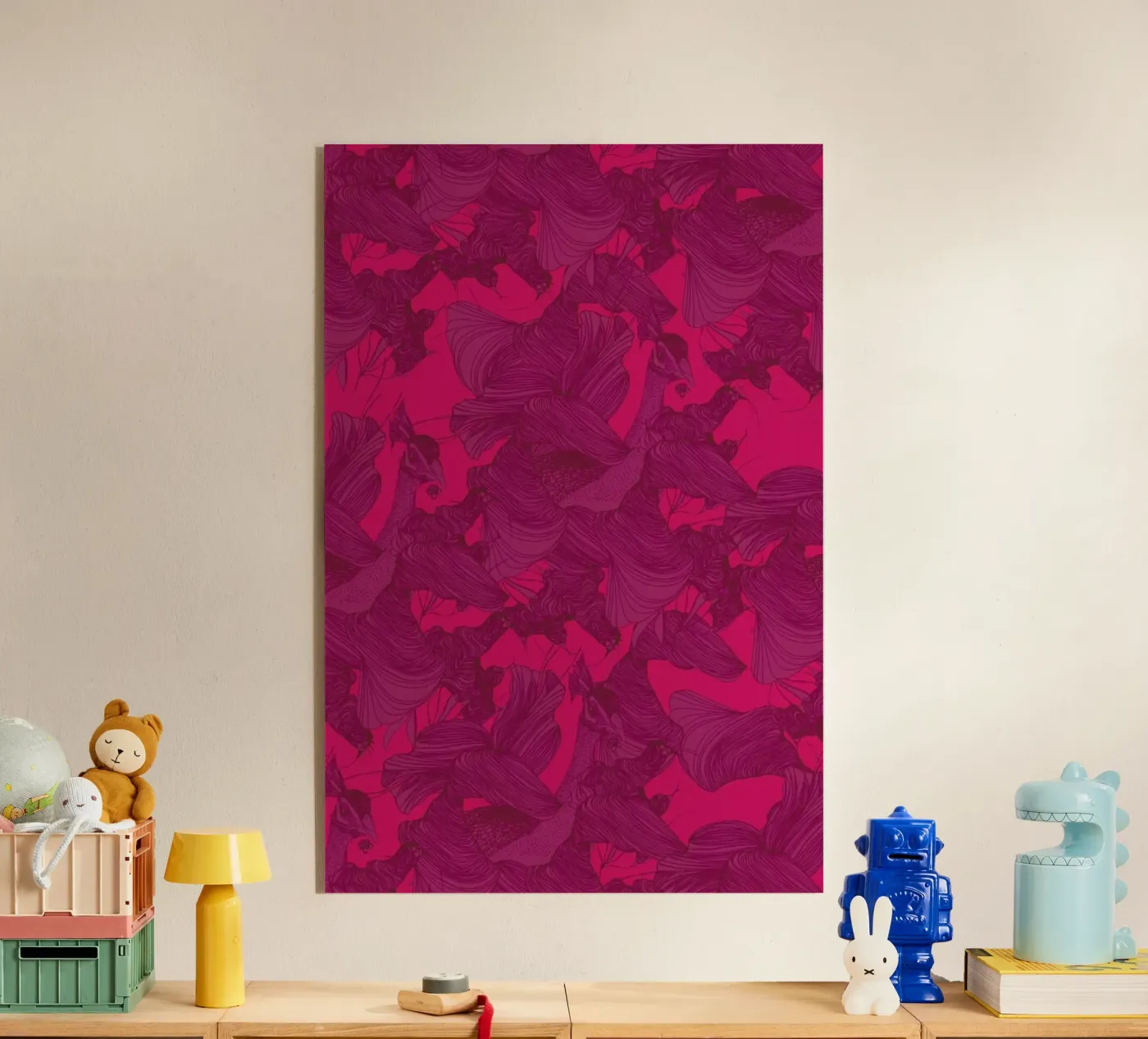 Pavone Rosa plexiglass da Giulio Iurissevich