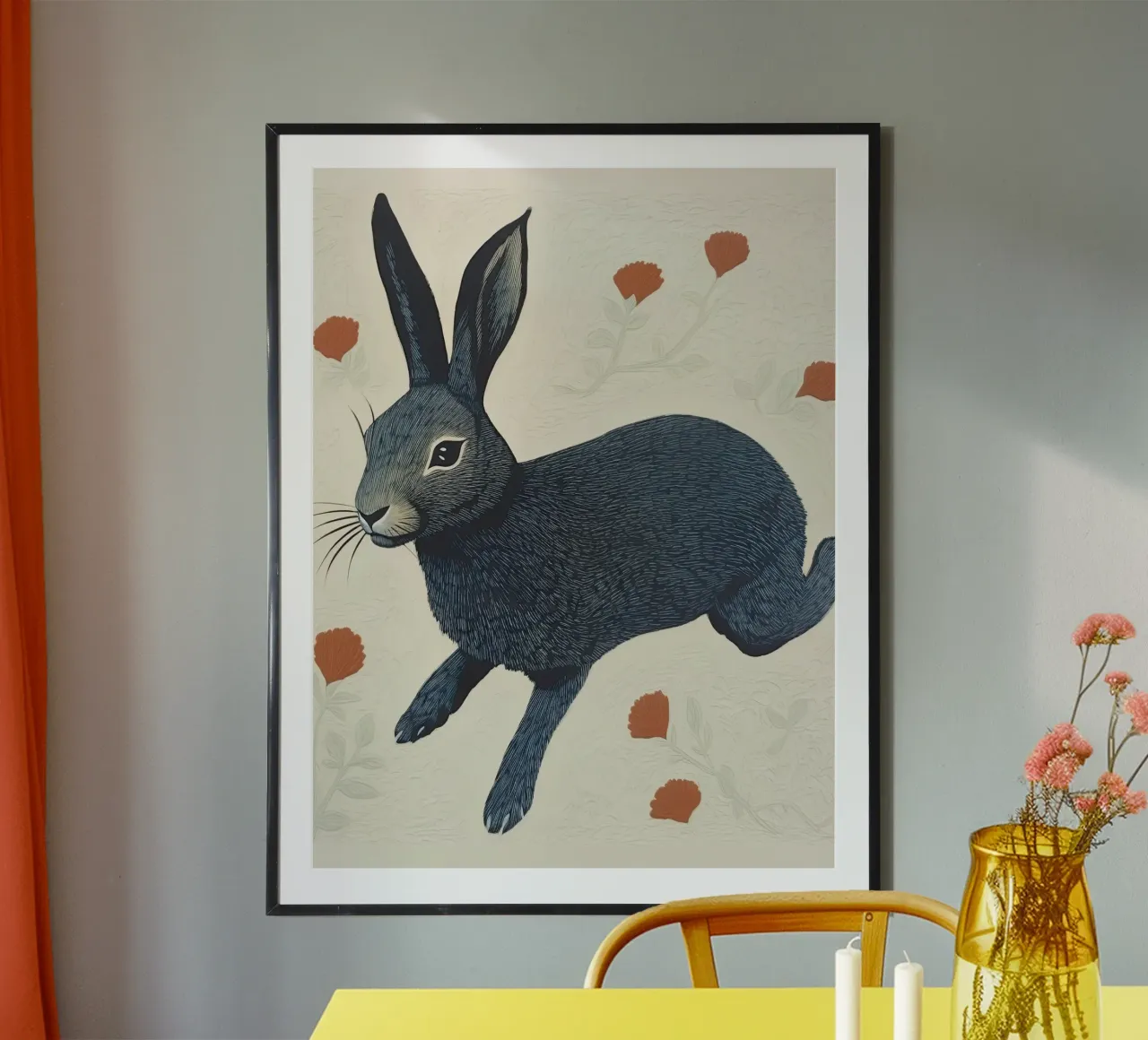 Leaping Bunny hahnemühle by DaarbyN