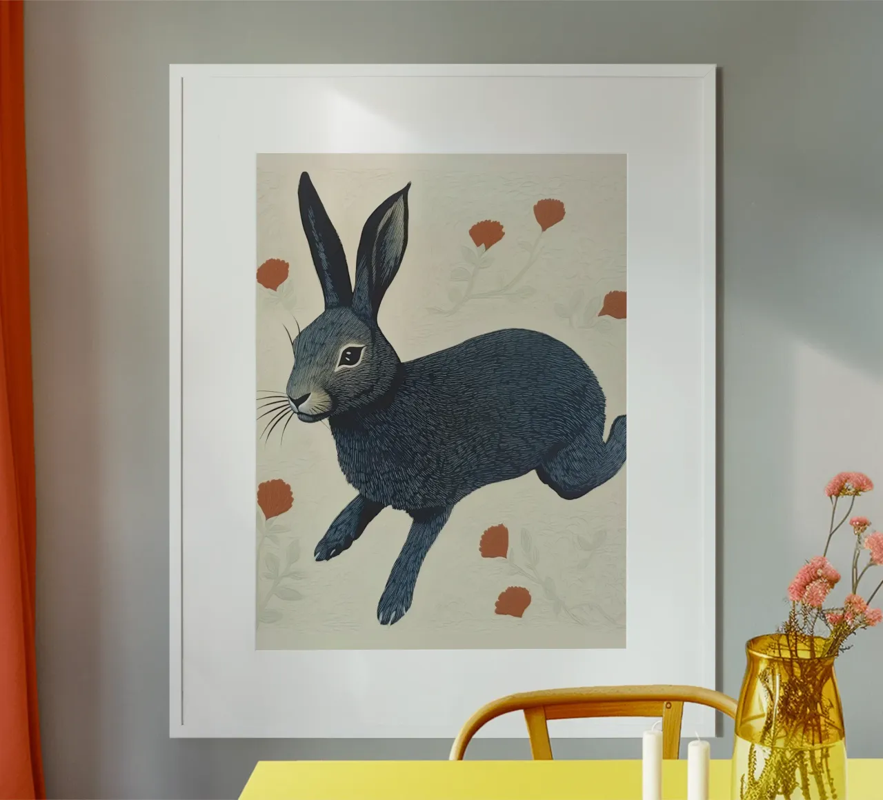 Leaping Bunny hahnemühle by DaarbyN