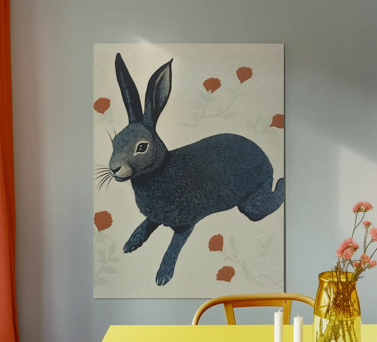 Leaping Bunny hahnemühle by DaarbyN