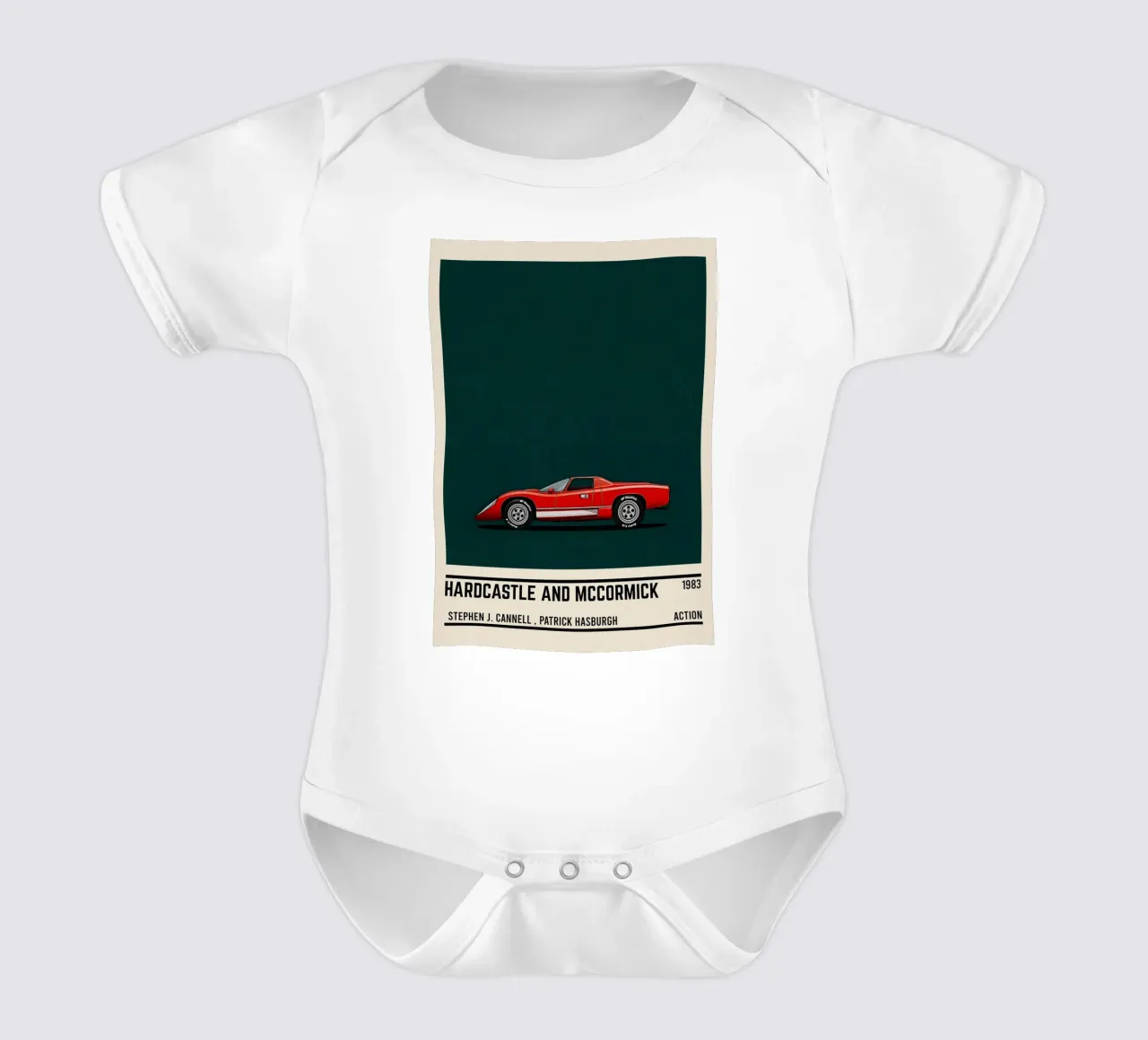 Hardcastle and McCormick car body neonato maniche corte da TheArtstudio