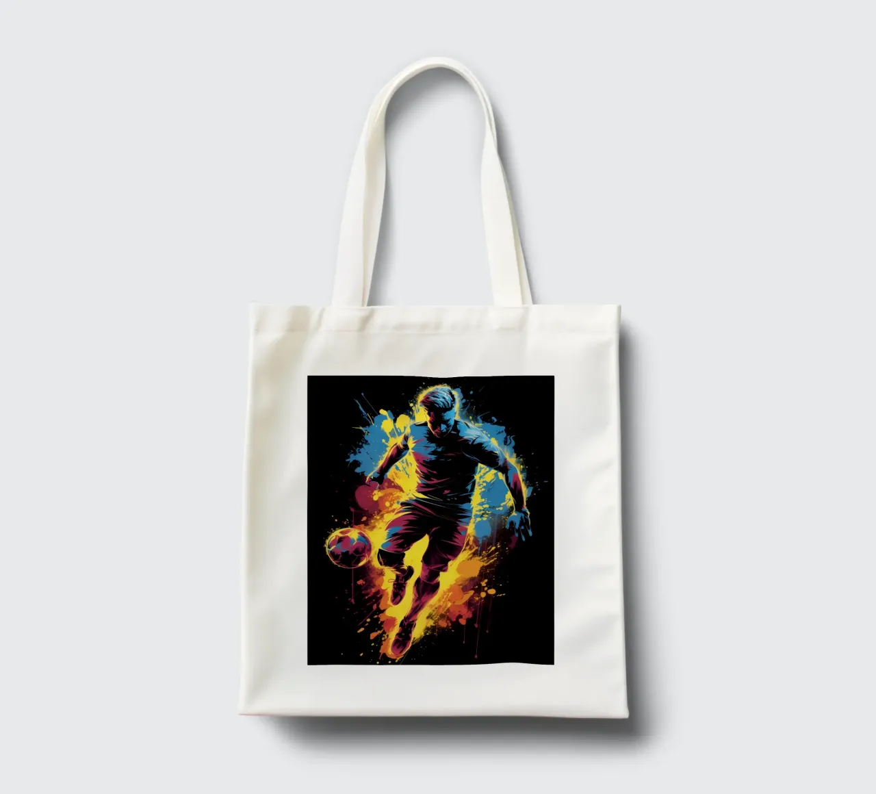 Football Colorful 4 tote bag by Mateo