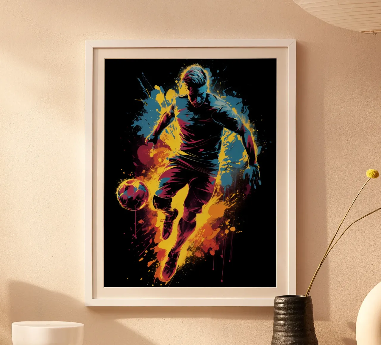 Football Colorful 4 hahnemühle by Mateo