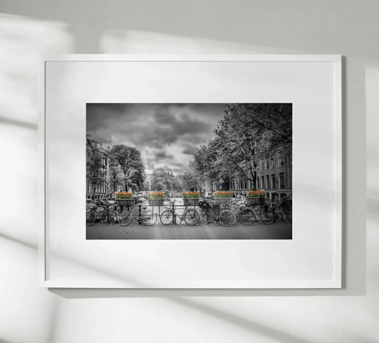 Herengracht Amsterdam poster met kunststof frame van Melanie Viola