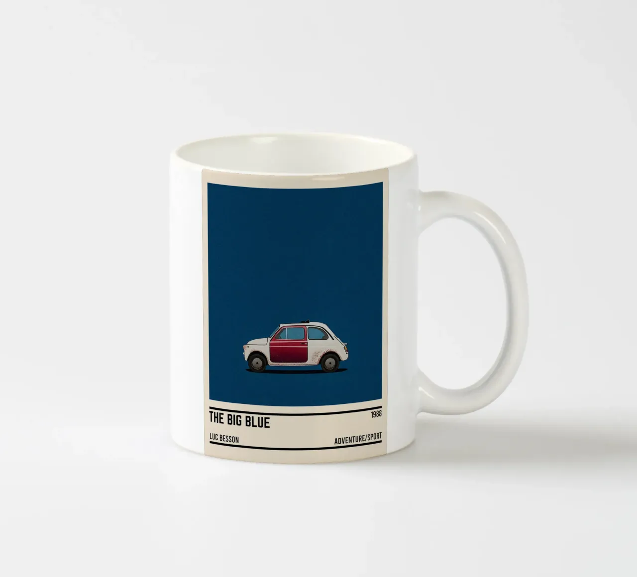 Le grand bleu movie car tazza in ceramica da TheArtstudio