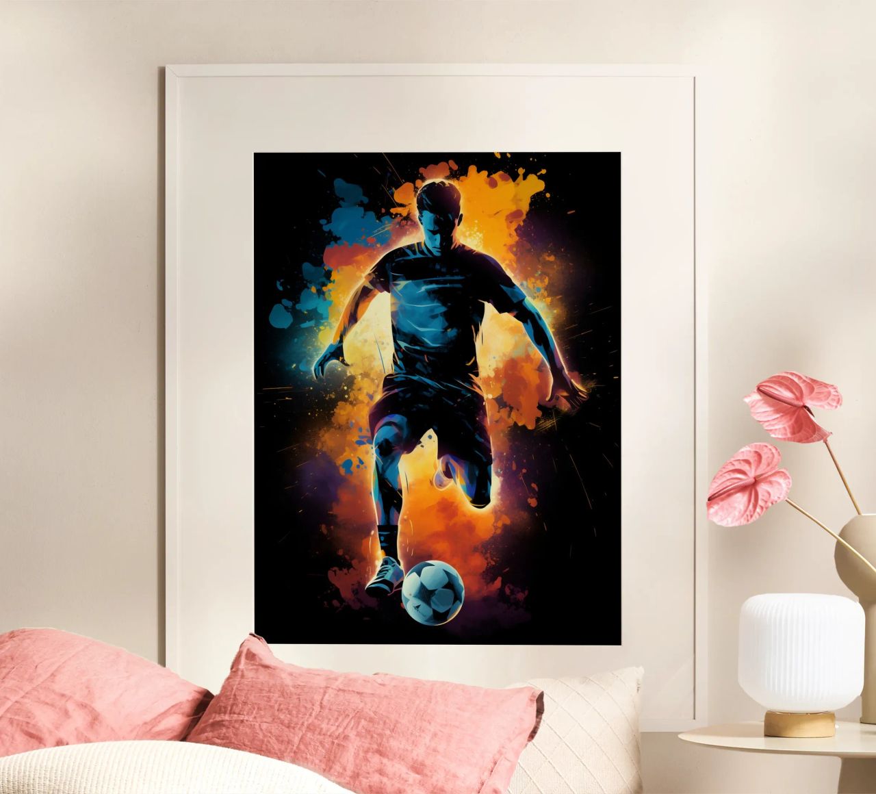 Football Colorful 5 poster by Mateo