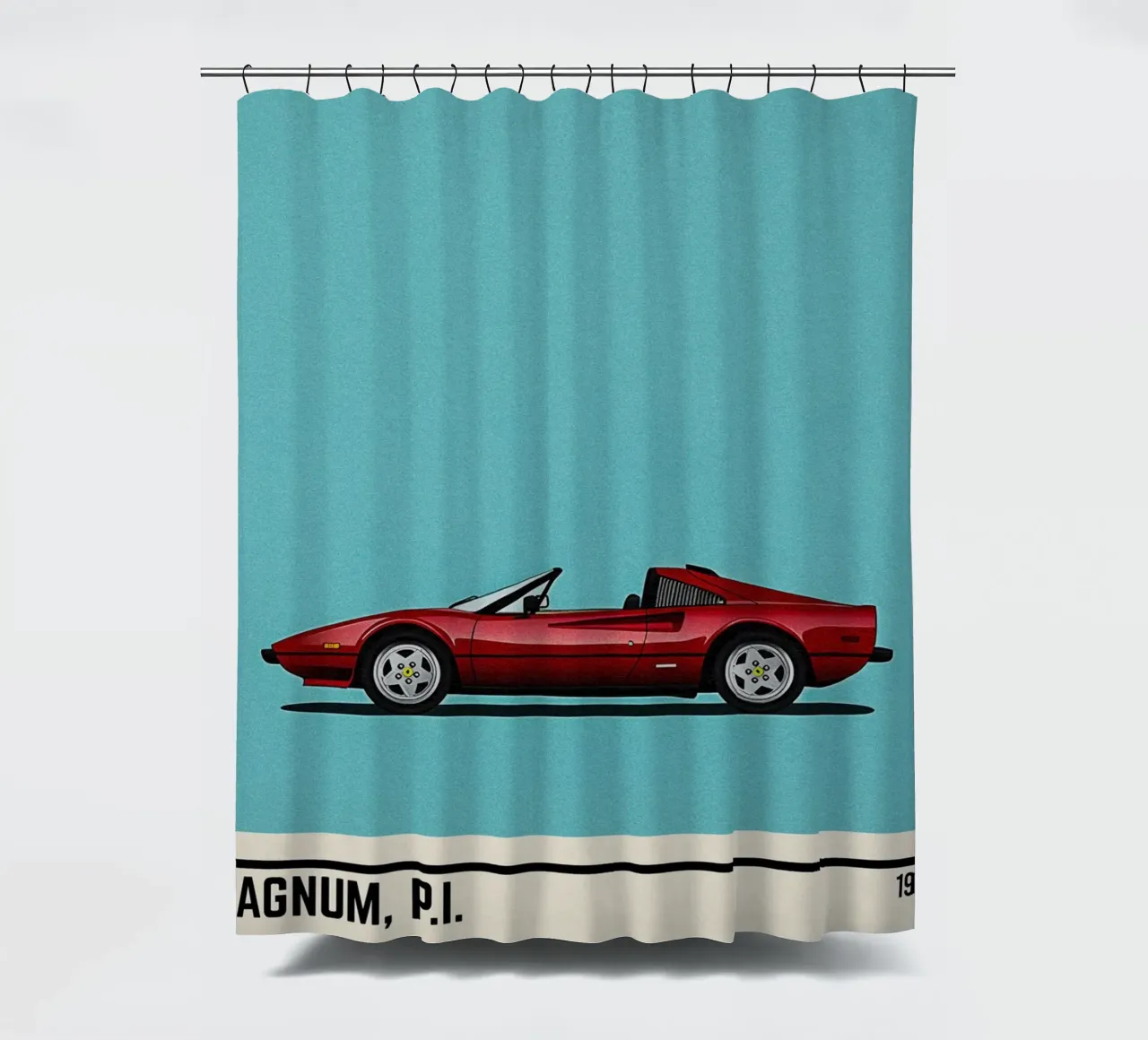 Magnum Pi tv series car tenda da doccia da TheArtstudio