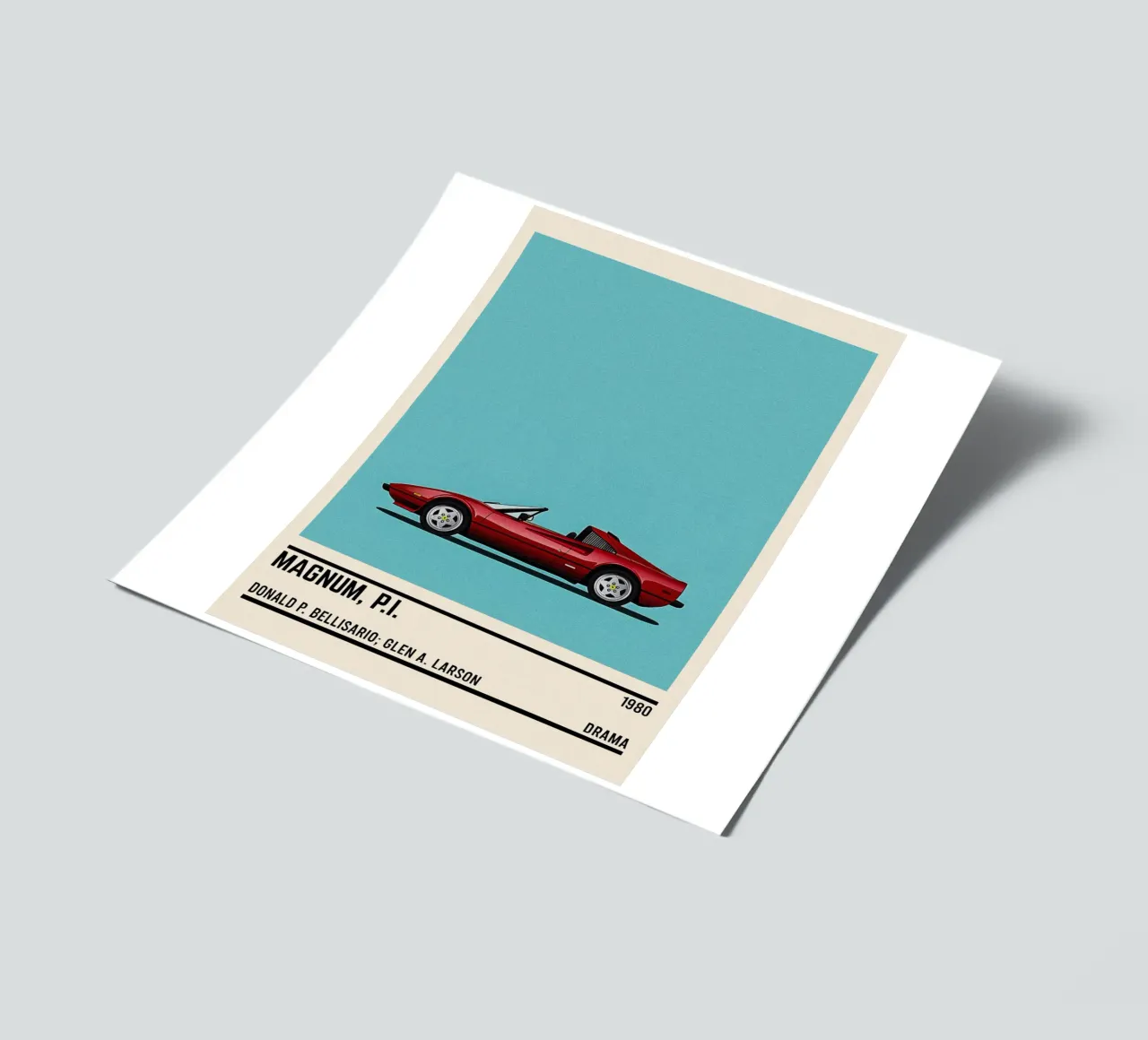 Magnum Pi tv series car planche autocollant de TheArtstudio