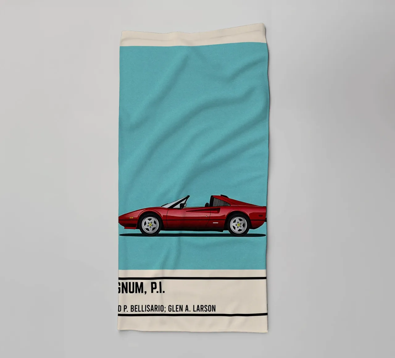 Magnum Pi tv series car asciugamano da bagno da TheArtstudio