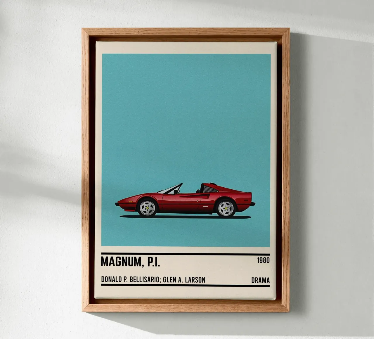 Magnum Pi tv series car canvas van TheArtstudio