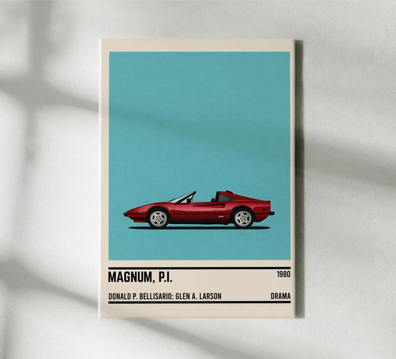 Magnum Pi tv series car canvas van TheArtstudio