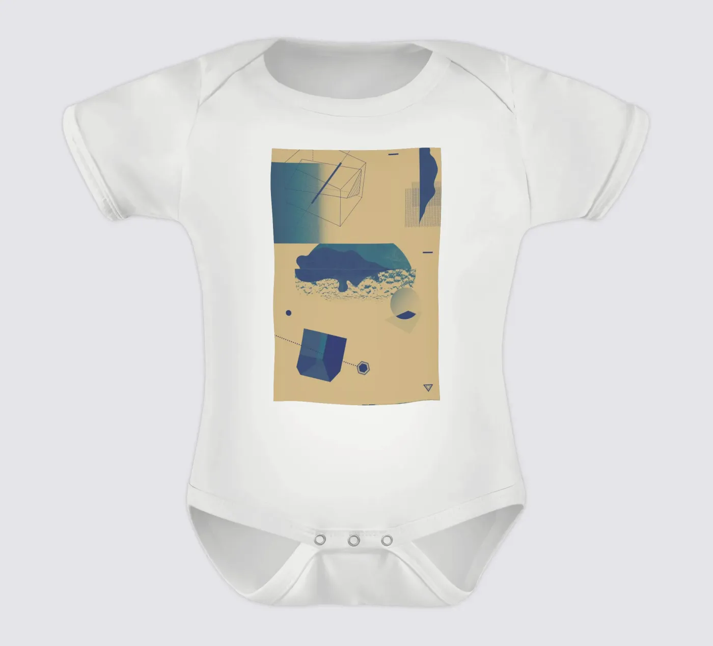 Objects 03 Kurzarm Babybody von Andreas Jarner