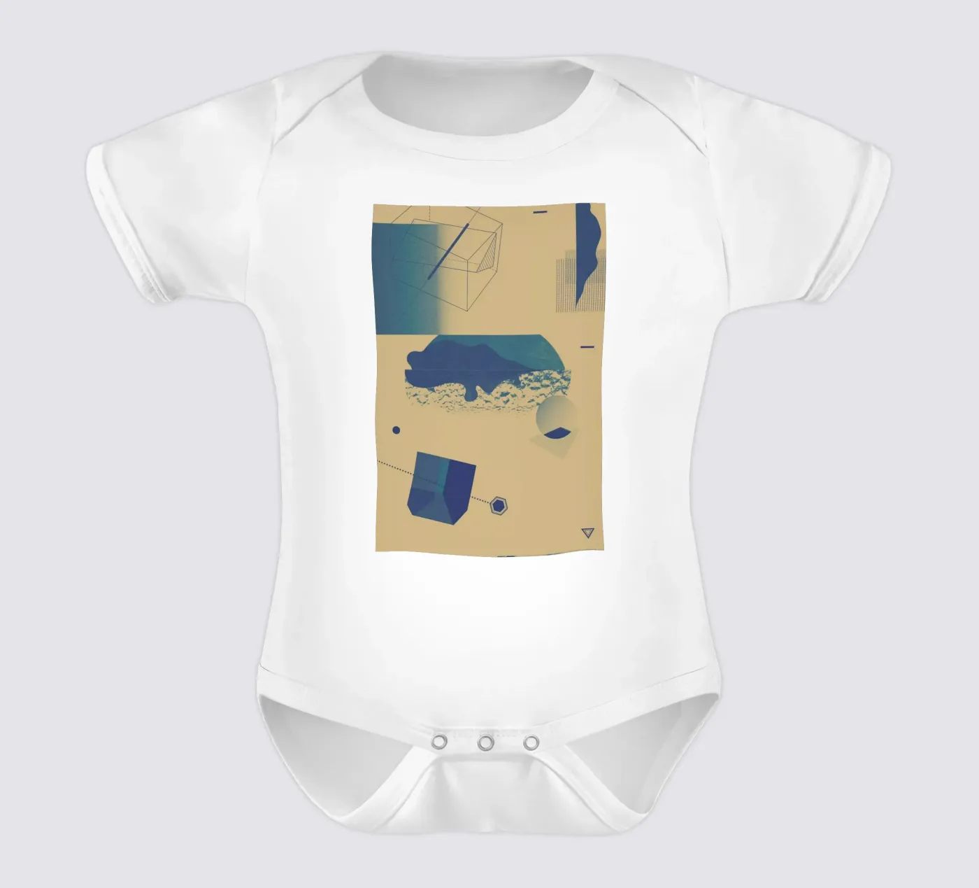 Objects 03 Kurzarm Babybody von Andreas Jarner