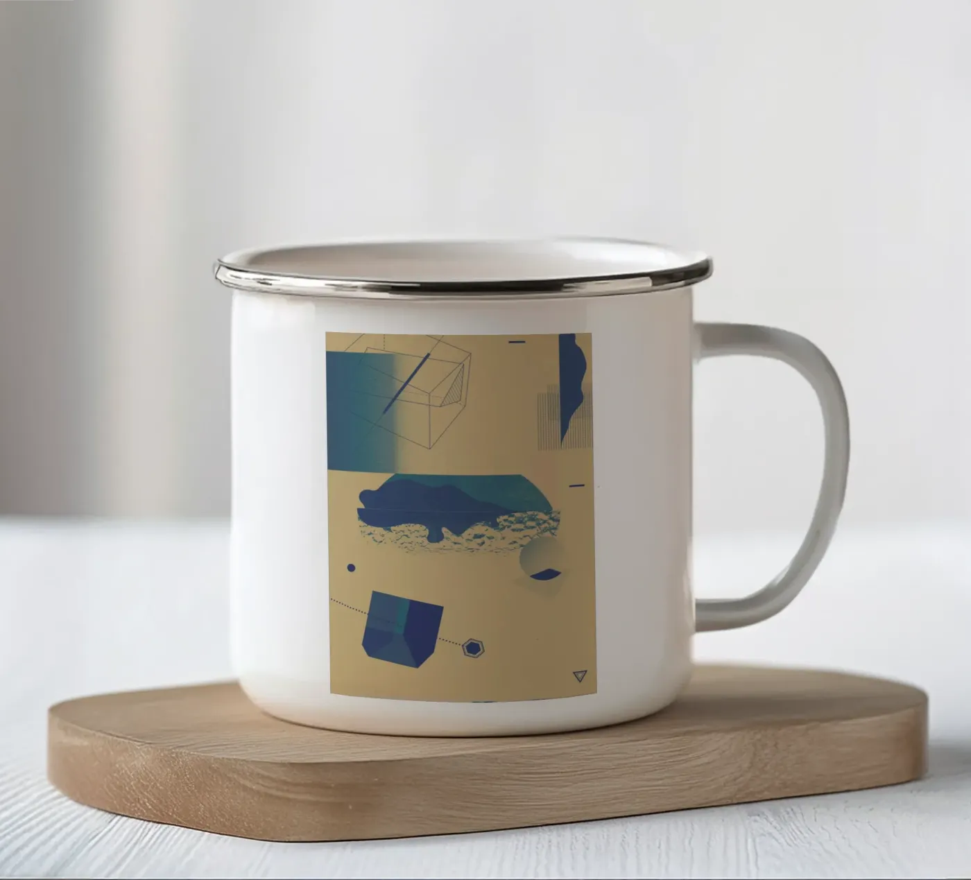 Objects 03 enamel mug by Andreas Jarner