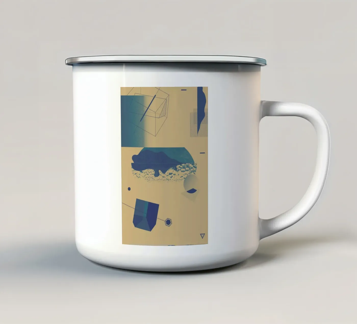 Objects 03 enamel mug by Andreas Jarner