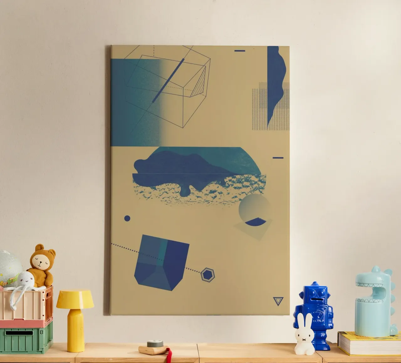 Objects 03 tela con Cornice a cassetta da Andreas Jarner