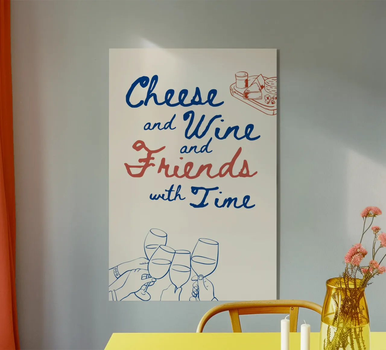 Cheese and Wine plexiglass da Ohkimiko