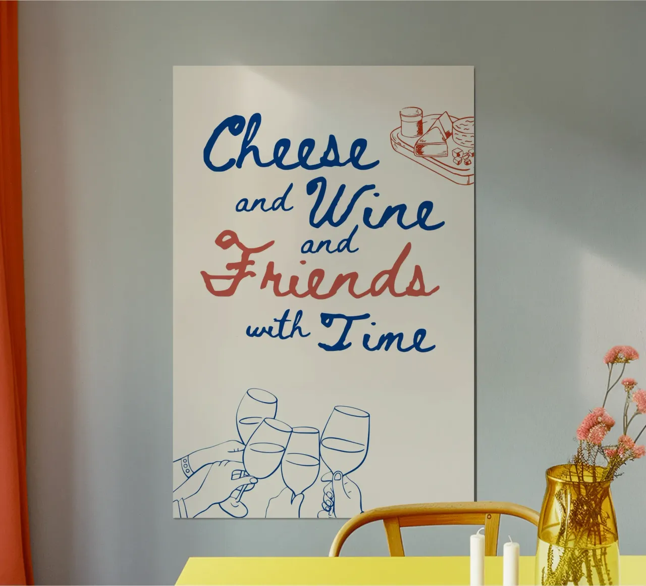 Cheese and Wine poster da Ohkimiko
