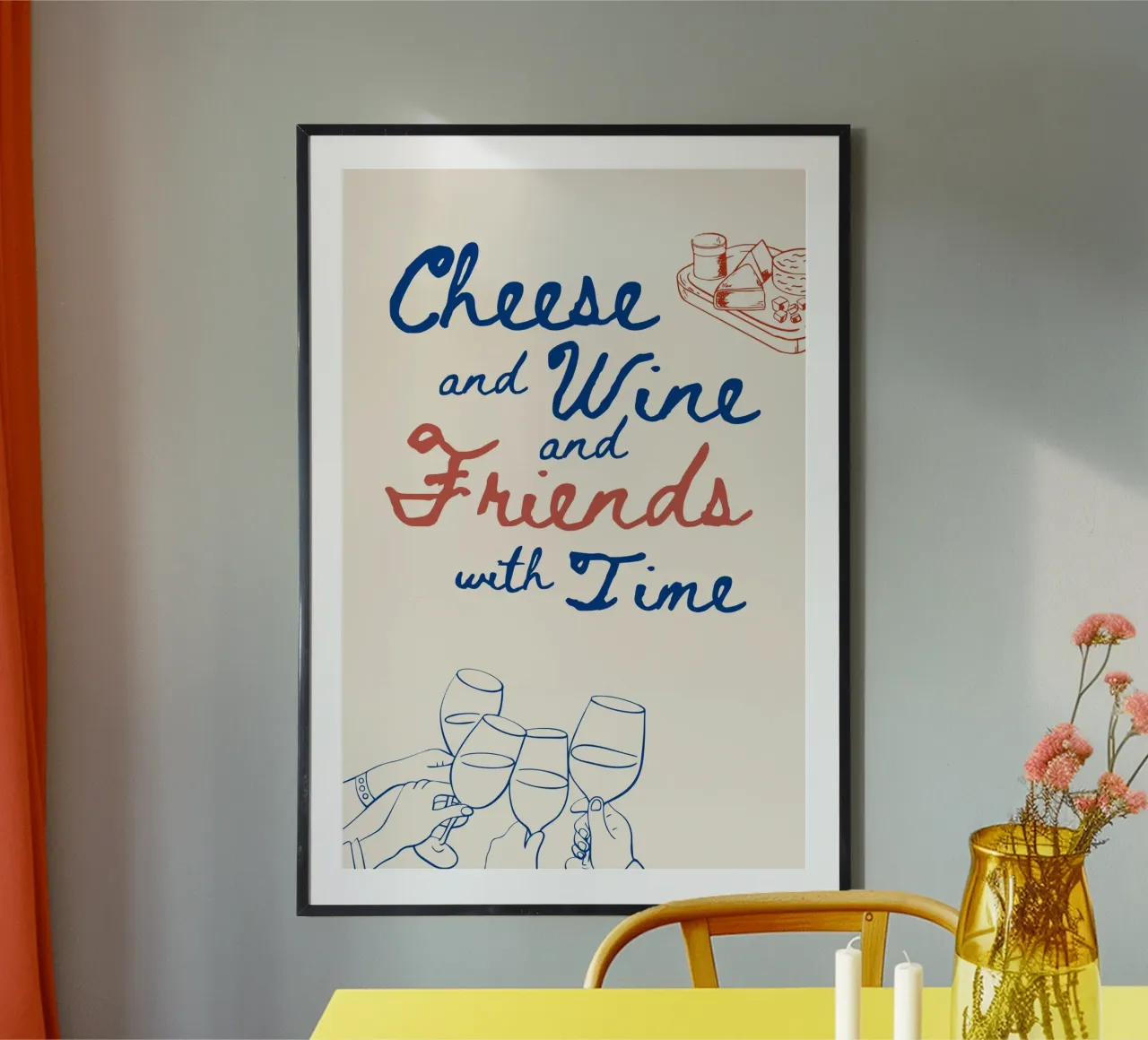 Cheese and Wine poster da Ohkimiko