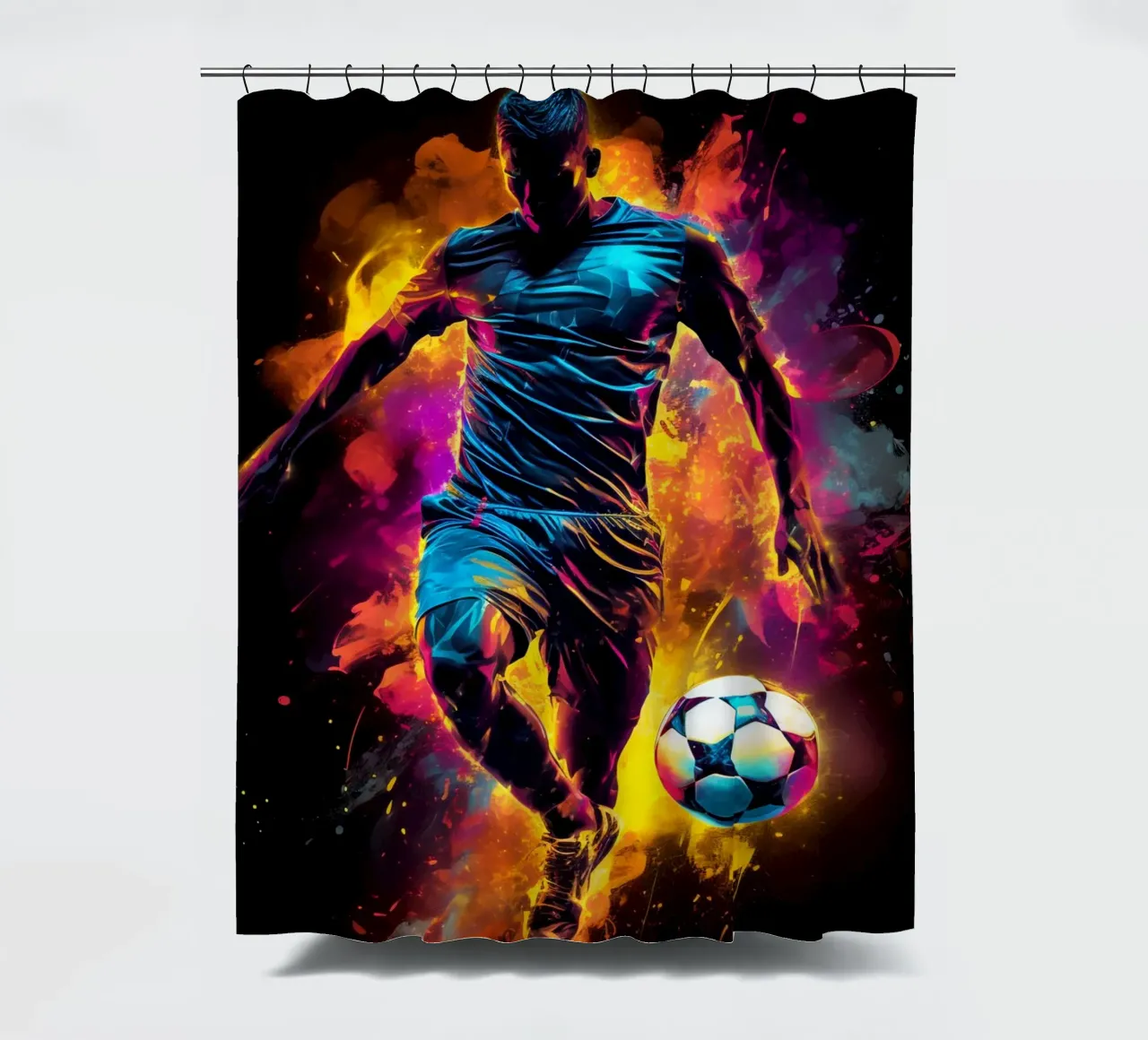 Football Colorful 6 tenda da doccia da Mateo