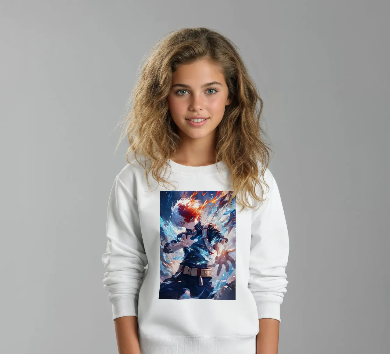 Shoto Todoroki My Hero Academia felpa bambino da CreativeStudio