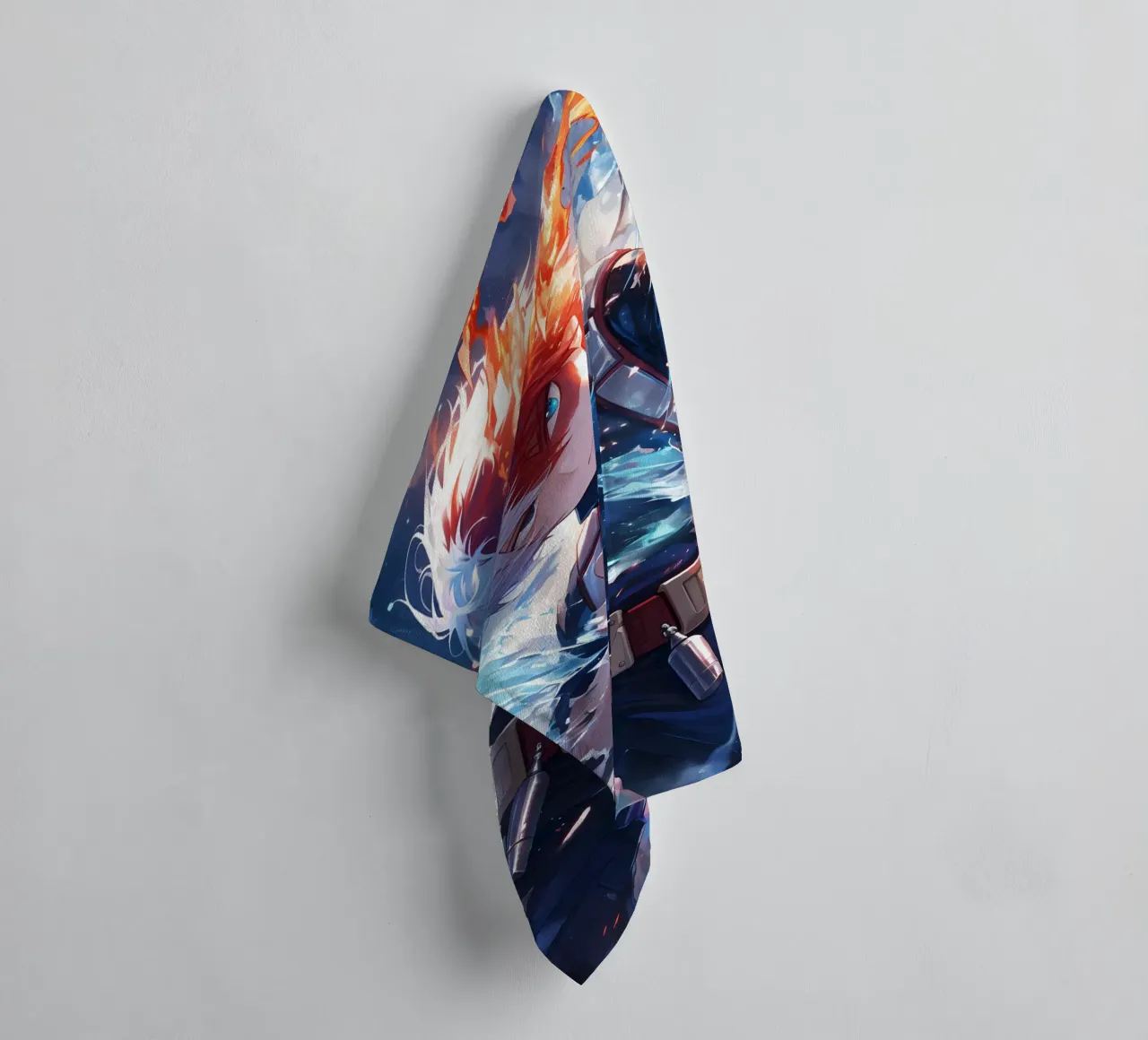 Shoto Todoroki My Hero Academia asciugamano da bagno da CreativeStudio