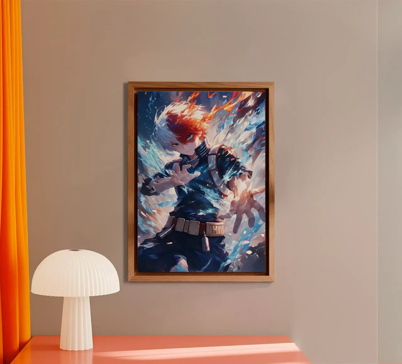 Shoto Todoroki My Hero Academia alluminio dibond da CreativeStudio