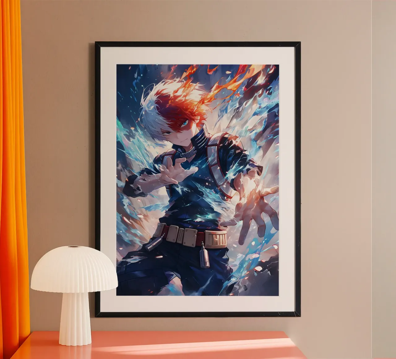 Shoto Todoroki My Hero Academia Hahnemühle von CreativeStudio