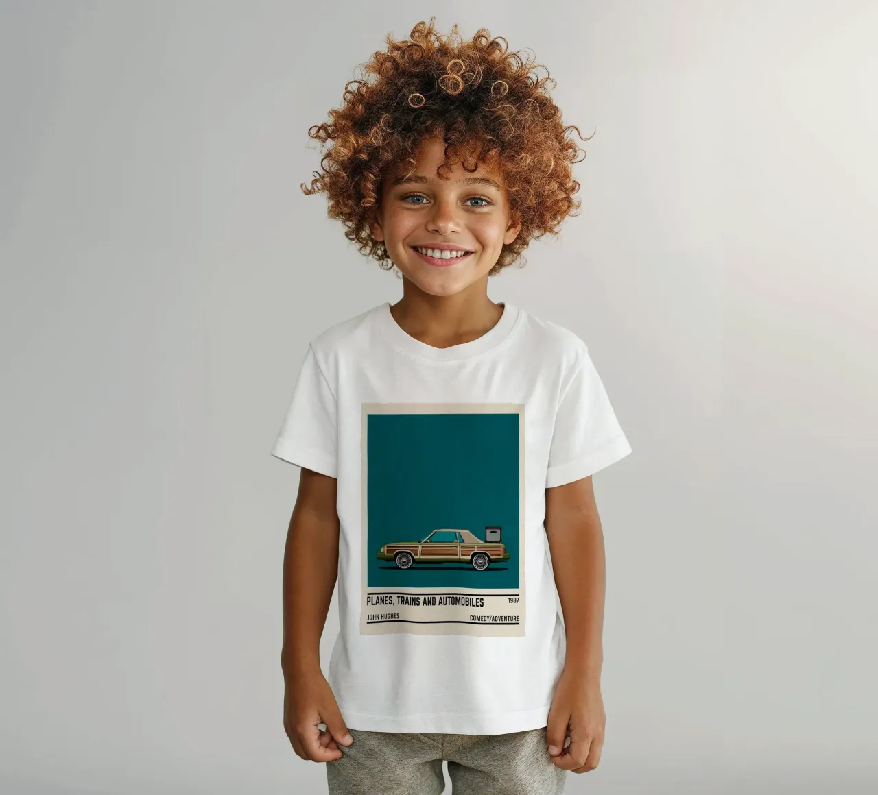 Planes, Trains & Automobiles movie car kids t-shirt by TheArtstudio