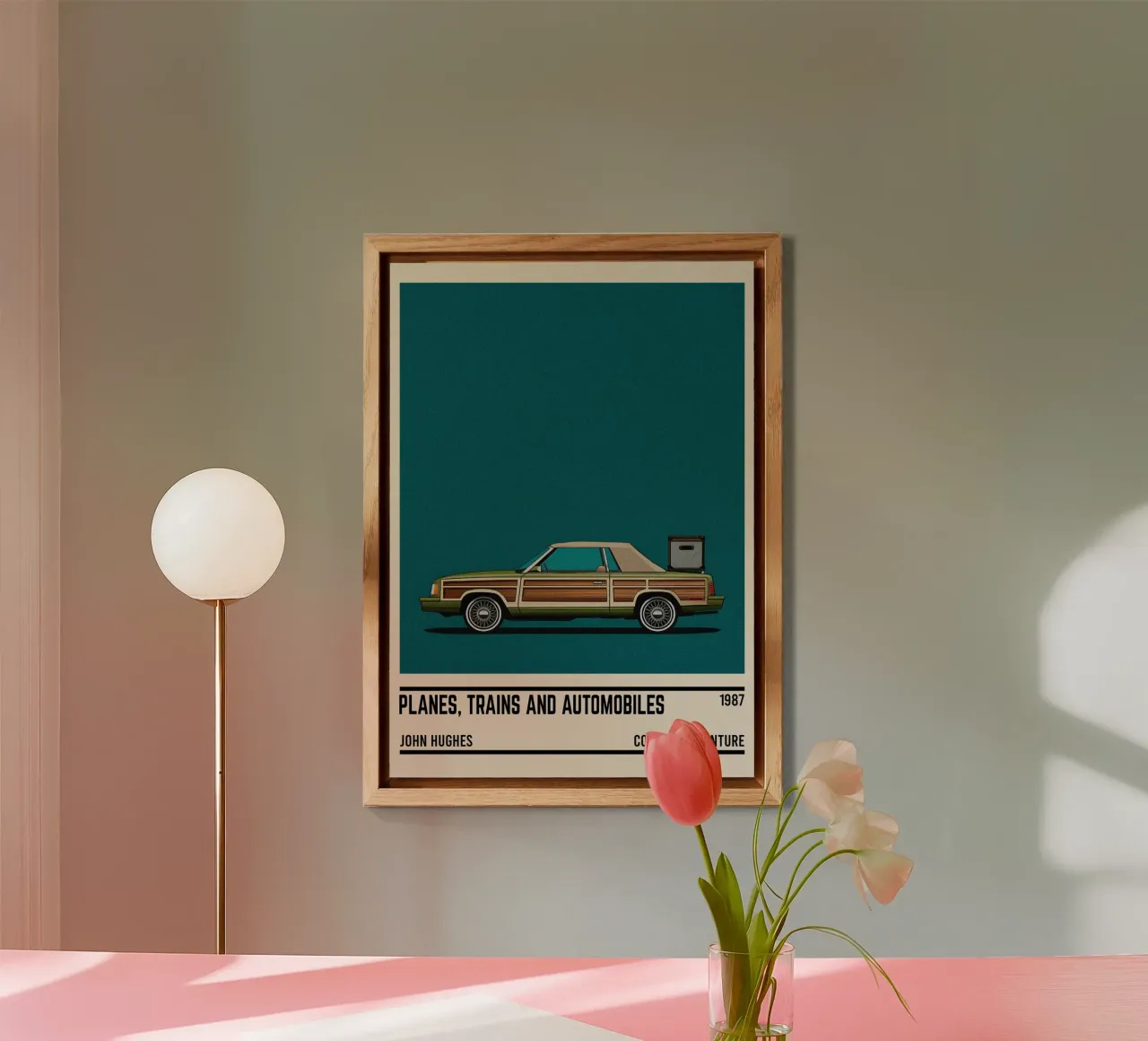 Planes, Trains & Automobiles movie car alluminio dibond da TheArtstudio