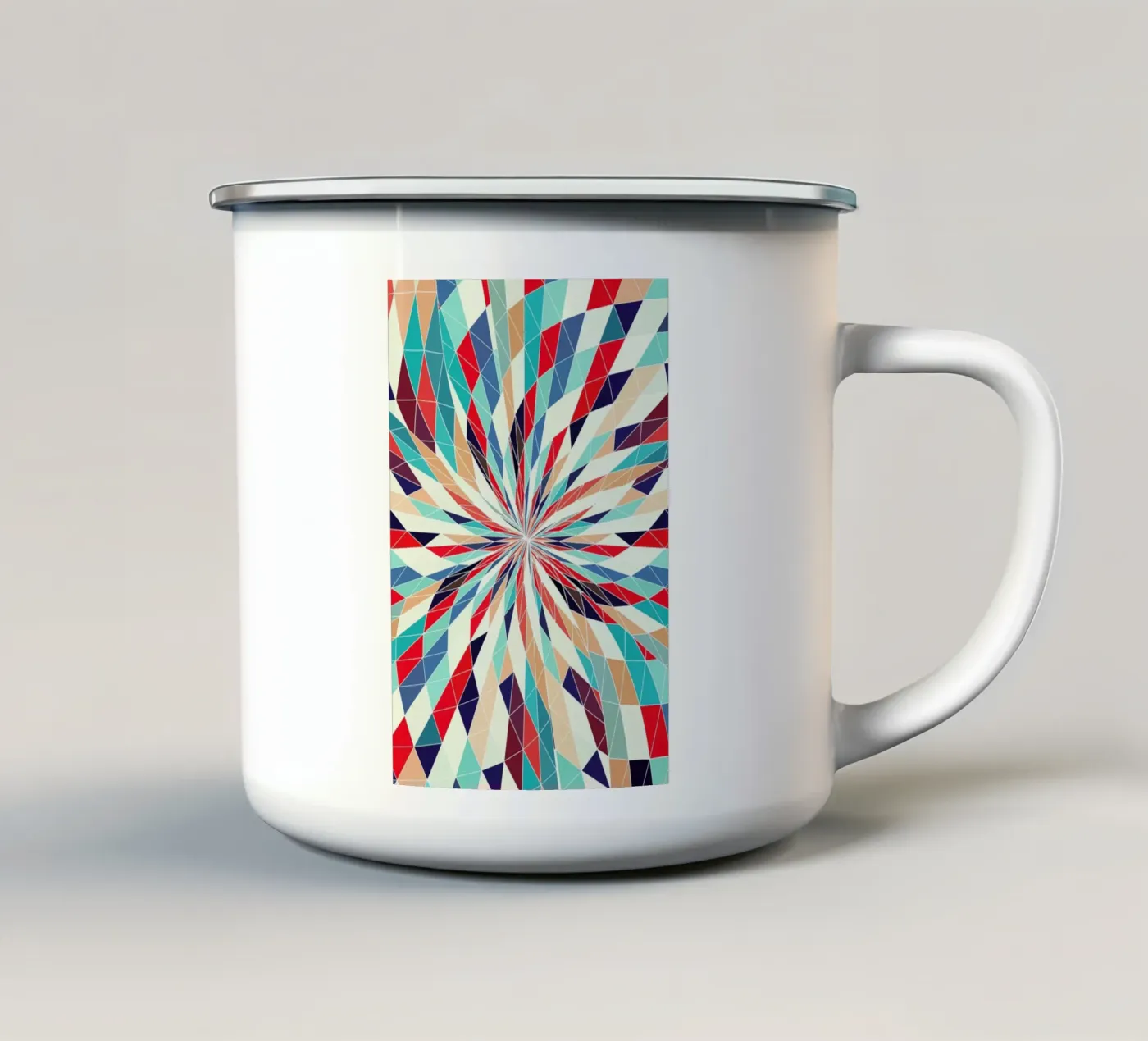 Deep enamel mug by Danny Ivan